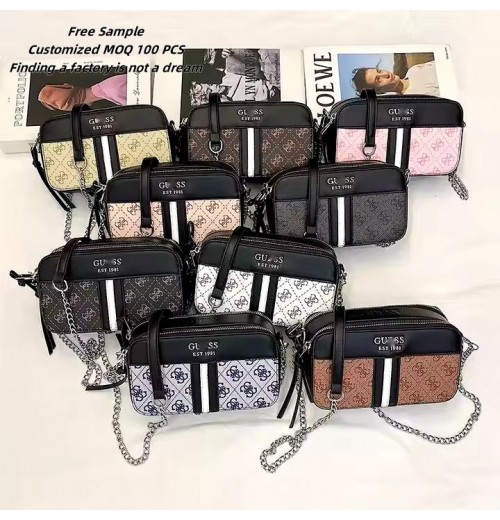 European and American Fashionable Small Square Zipper Shoulder Bag Light Luxury Printed Retro Women's Shoulder Bag