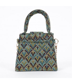 Olive Mist Blockprinted Chiq Bag Premium luxury Women Mini Bags Made in India Product from Indian Manufacturer and Exporter