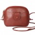 New Women'S Bag Single Shoulder Diagonal Cross Small Bag Oil Wax Leather Double-Layer Rope Small Bag