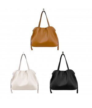 Women's Leather drawstring handbag new design Popular Daily Use Shoulder Bag For Ladies