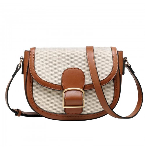 Customizable Luxury Vintage Saddle Bag for Ladies Small Shoulder Crossbody Bag with Single Shoulder Strap Novel Design