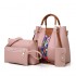 Wholesale Hot Selling 4 Pcs Set Large Capacity Handbag For Women Fashion Shoulder Messenger Bag Wild Pu Leather Tote Bags