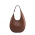 2025 Wholesale Genuine Leather Women's Shoulder Bag Half Moon Bag Casual Fashion Soft Cowhide Ladies Handbag Crossbody Bag