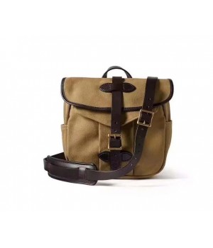 Women's Vintage Anti-Theft Shoulder Bag Mini Portable Khaki Imported Vegetable Tanned Leather YKK Fashionable Summer Lady's