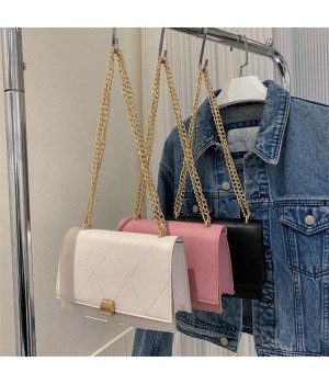 2023 Chain Para Mujeres Bolso Bolsas Designer Women'S Shoulder Bags Small Square Simple Pu Leather Crossbody Bags For Women