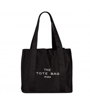 high quality medium size custom logo pocket tote bag