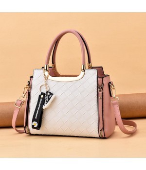 Luxurious PU Lined Zipper Closure Shoulder Crossbody Bag with Single Adjustable Strap