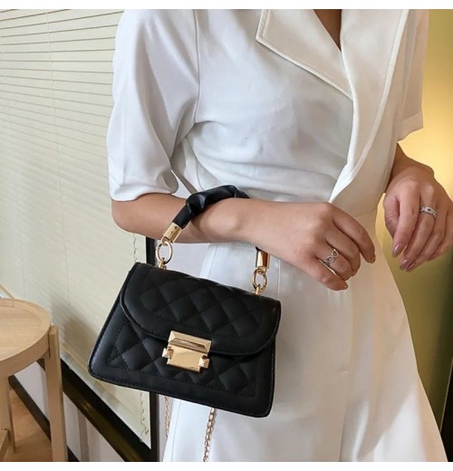 I-0221 Wholesale Fashion Female Leather Handbag Small Square Chain Crossbody Bag Women Shoulder Bags