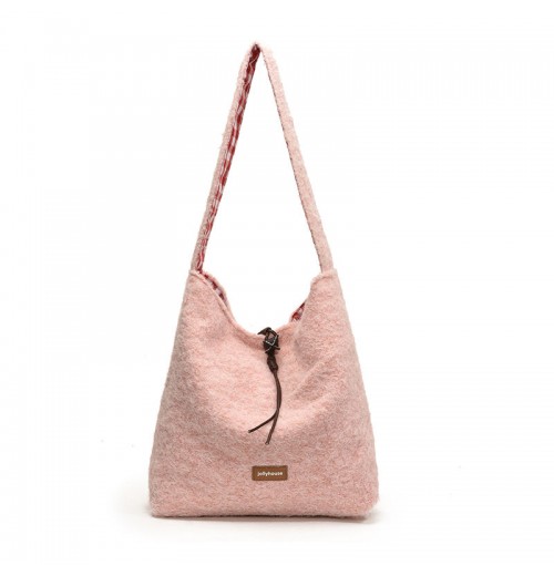 High Quality Soft Wool Shoulder Bag Casual Women's Tote Bag Women's Daily Shopping Bag