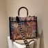 2024 new women's designer luxury fashion handbag shoulder bag crossbody bag graffiti painted and printed bag