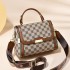 2025 Button Lock Women'S Office Shoulder Crossbody Bag Luxury Leather Printed Mini Dinner Handbag