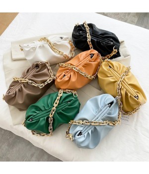 Underarm Bags Women Shopping Thick Gold Chains Purse and Handbags Luxury Designer Lightweight Soft Shoulder Cloud Bags