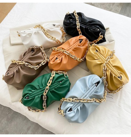 Underarm Bags Women Shopping Thick Gold Chains Purse and Handbags Luxury Designer Lightweight Soft Shoulder Cloud Bags